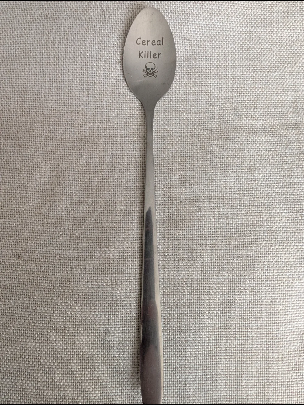 Cereal Killer Engraved Stainless Steel Spoon